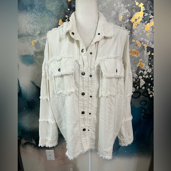 Elan | Rock & Roll White Shacket - Picture 7 of 9